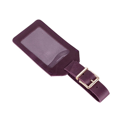Uno Leather Luggage Tag with ID Window