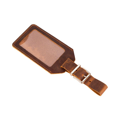 Uno Leather Luggage Tag with ID Window