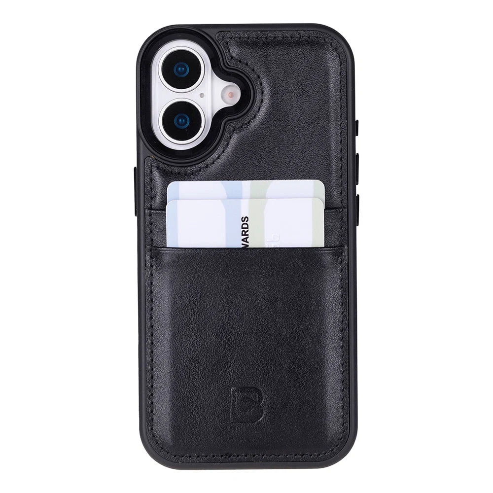 Flex Cover Leather iPhone 17 Case with Card Holder