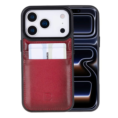 Flex Cover iPhone 17 Pro Leather Card Holder Case