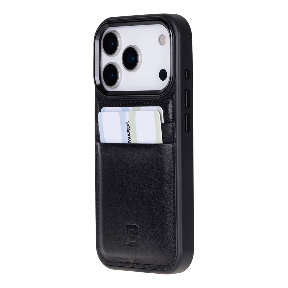 Flex Cover Leather iPhone 17 Pro Case with Card Holder