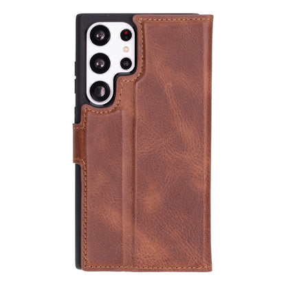Magic Samsung Galaxy S23 Ultra Detachable Leather Wallet Case