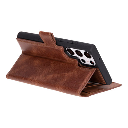 Magic Samsung Galaxy S23 Ultra Detachable Leather Wallet Case