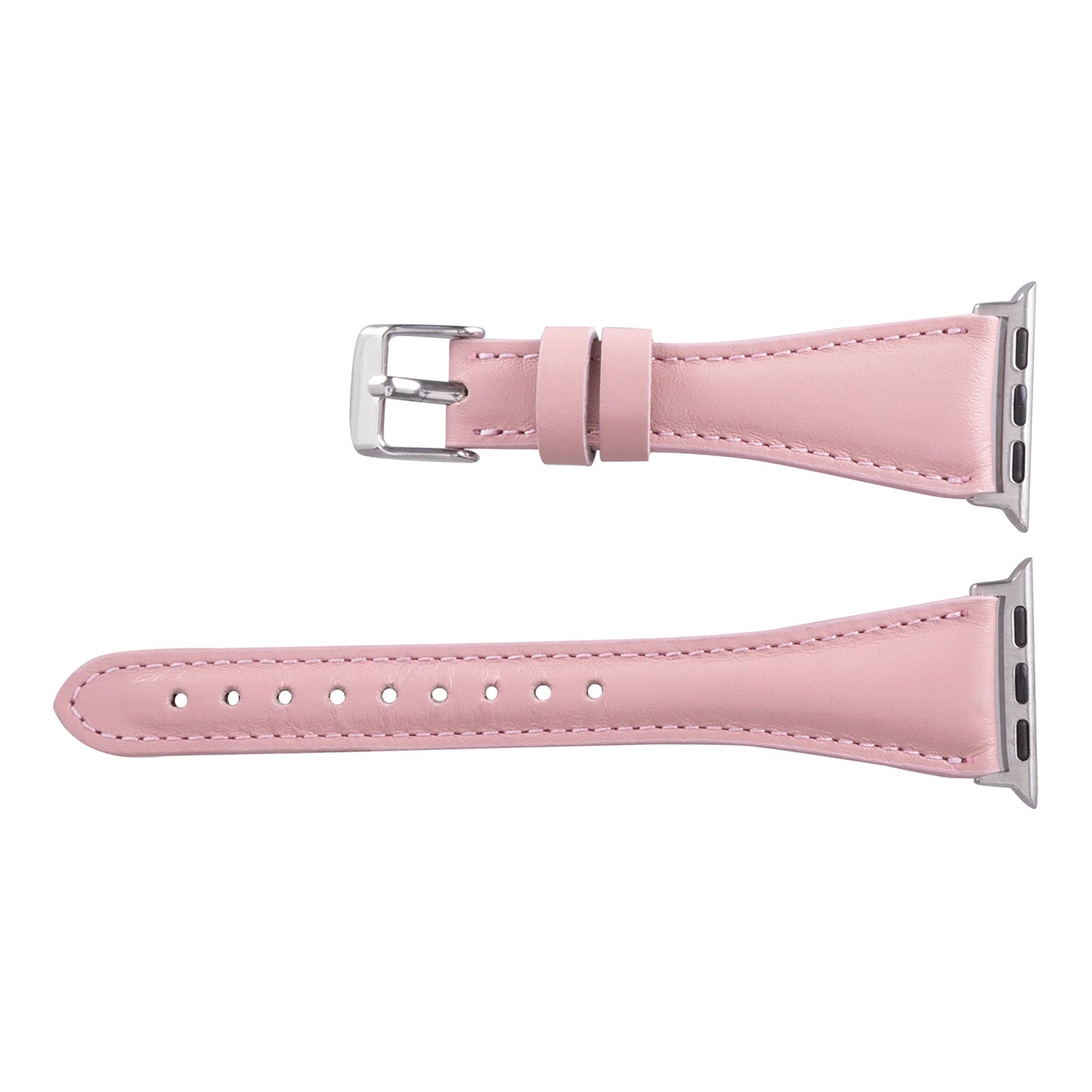 Leather Apple Watch Bands - Clasic Slim Style BRN7