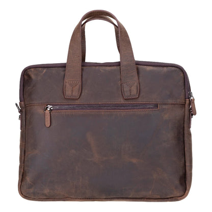 Luxentra 16-Inch Leather Laptop Briefcase