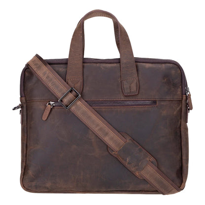 Luxentra 16-Inch Leather Laptop Briefcase