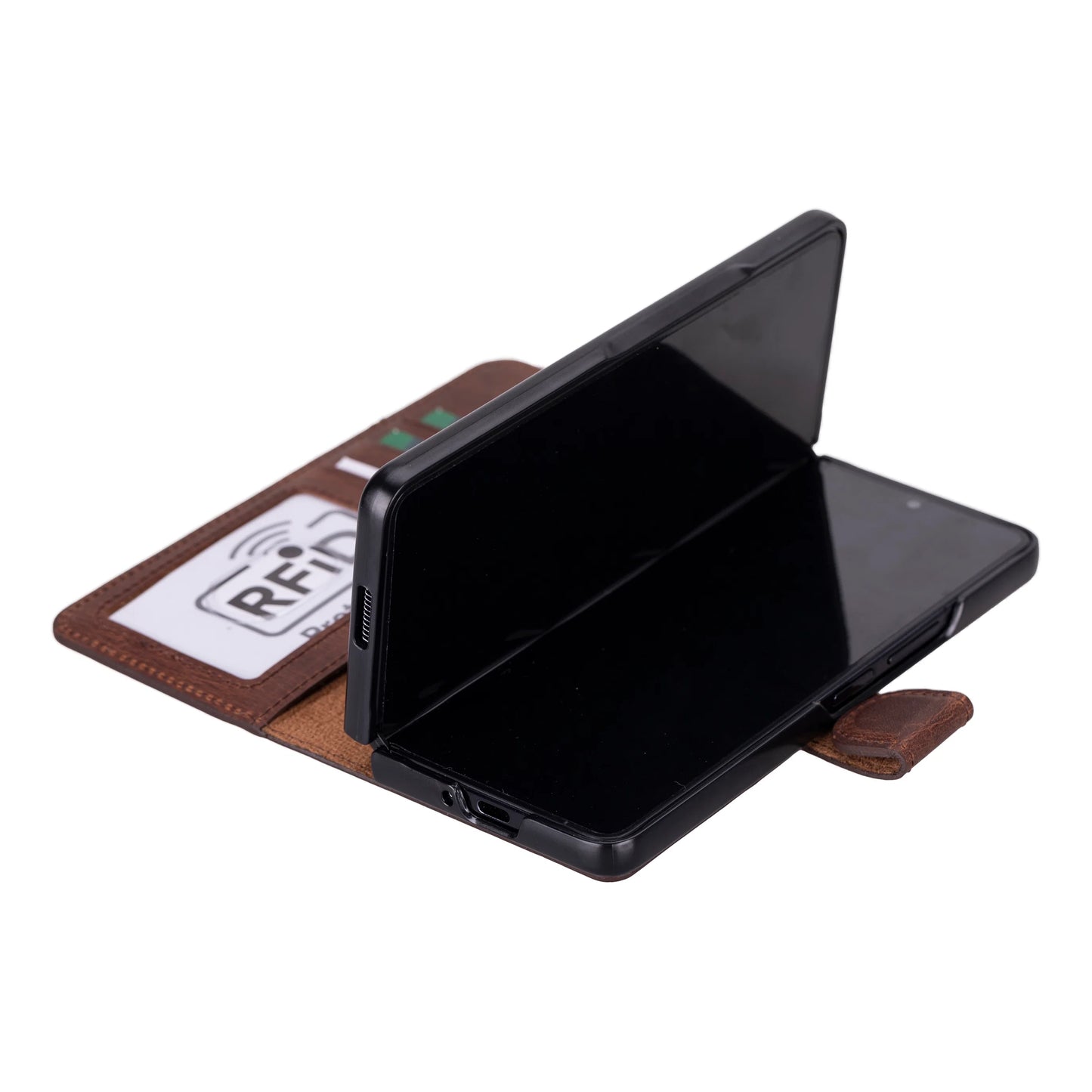 Wallet ID Leather Samsung Galaxy Z Fold5 Folio Case