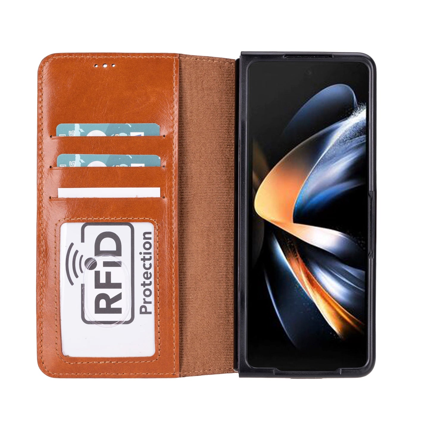 Wallet ID Leather Samsung Galaxy Z Fold5 Folio Case