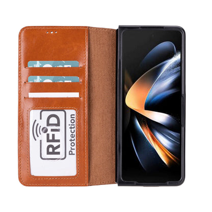 Wallet ID Leather Folio Case for Samsung Galaxy Z Fold5