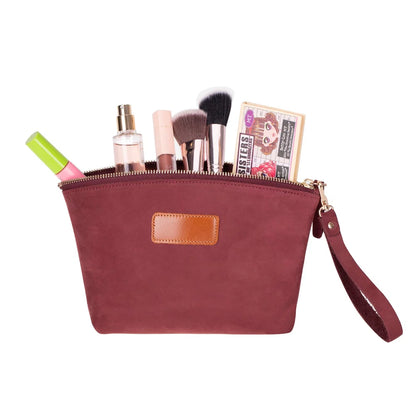 Luna Leather Makeup & Toiletry Bag