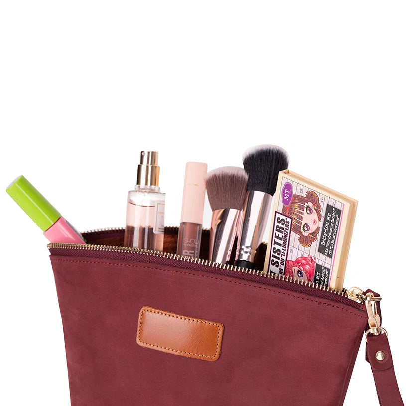 Nimora Leather Makeup Bag