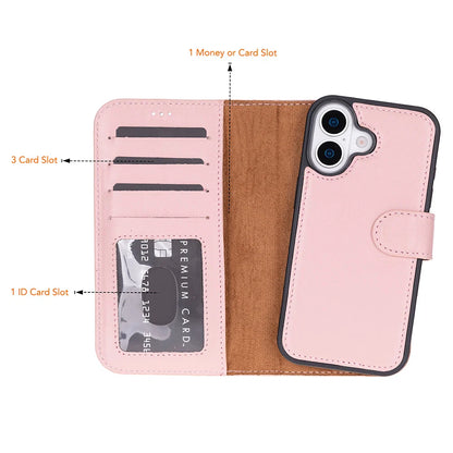Magic iPhone 17 Detachable Leather Wallet Case – Expanded Palette