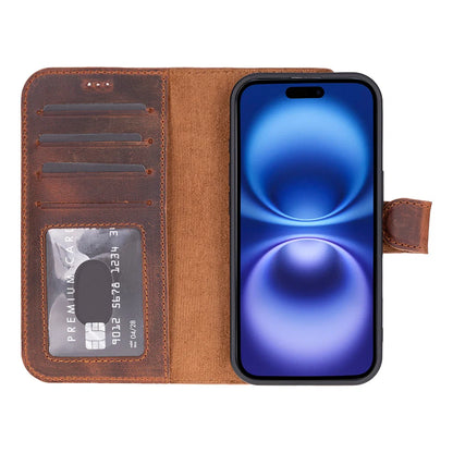 Magic iPhone 17 Detachable Leather Wallet Case – Expanded Palette