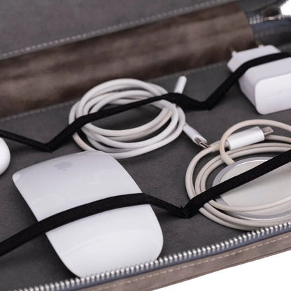 Leather Travel Cable Organizer – 5 Colors