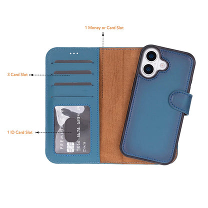 Magic iPhone 17 Detachable Leather Wallet Case – Expanded Palette