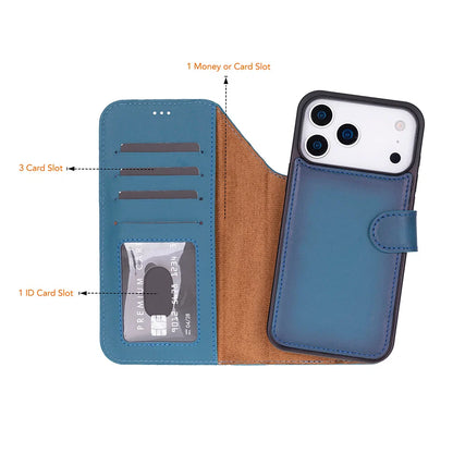 Magic iPhone 17 Pro Max Detachable Leather Wallet Case – Expanded Palette