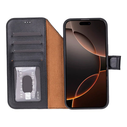 Magic iPhone 17 Pro Max Detachable Leather Wallet Case – Expanded Palette