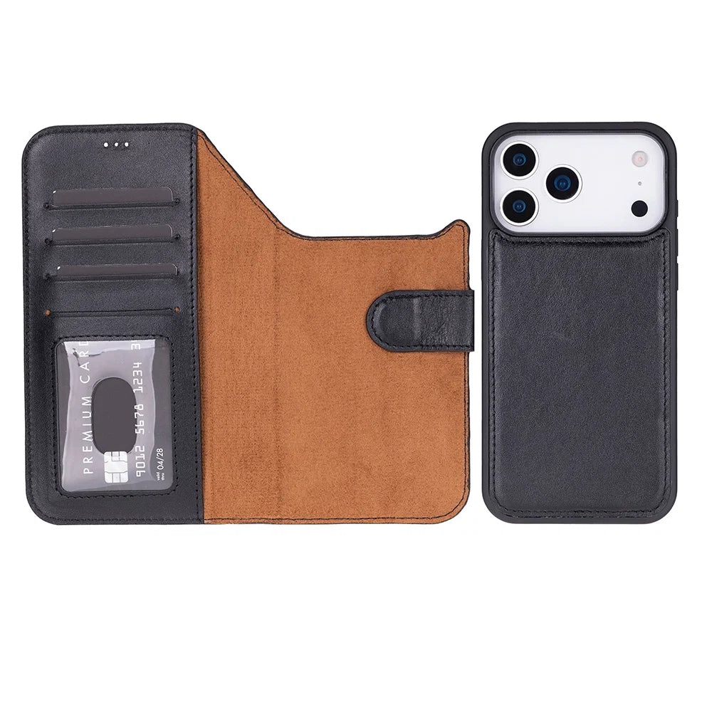 Magic iPhone 17 Pro Leather Detachable Wallet Case