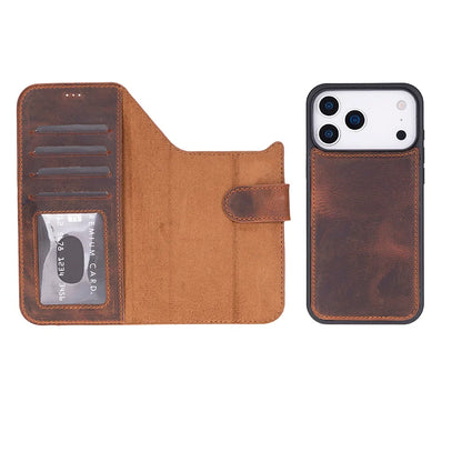 Magic iPhone 17 Pro Detachable Leather Wallet Case – Expanded Palette