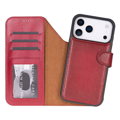 Magic iPhone 17 Pro Detachable Leather Wallet Case – Expanded Palette