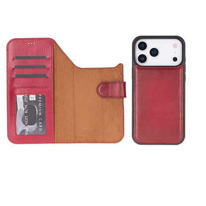 Magic iPhone 17 Pro Detachable Leather Wallet Case – Expanded Palette