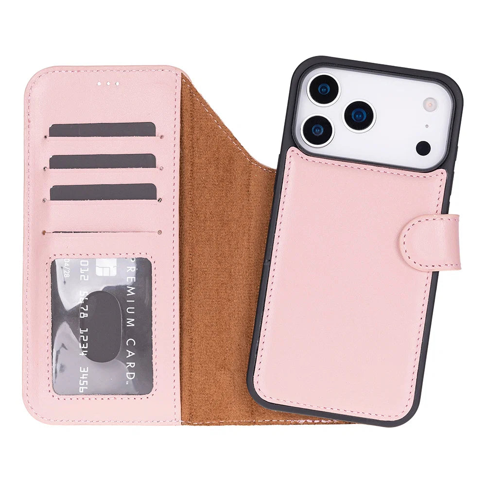 Magic iPhone 17 Pro Max Leather Detachable Wallet Case