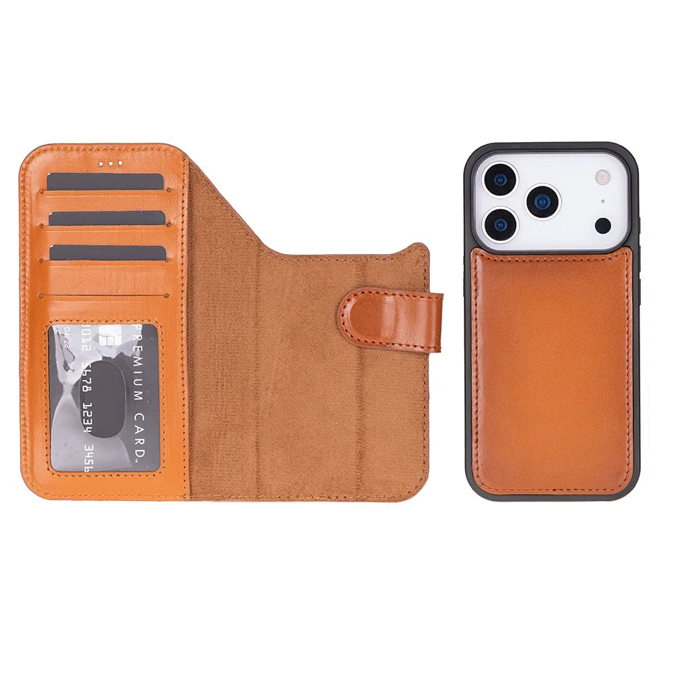 Magic iPhone 17 Pro Leather Detachable Wallet Case