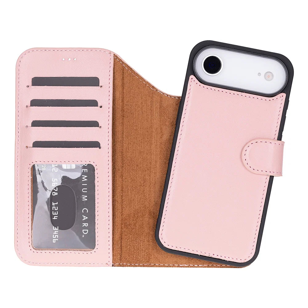 Magic iPhone 17 Air Leather Detachable Wallet Case