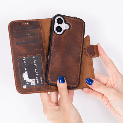 Magic iPhone 17 Detachable Leather Wallet Case – Expanded Palette