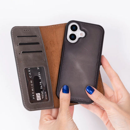 Magic iPhone 17 Detachable Leather Wallet Case – Expanded Palette