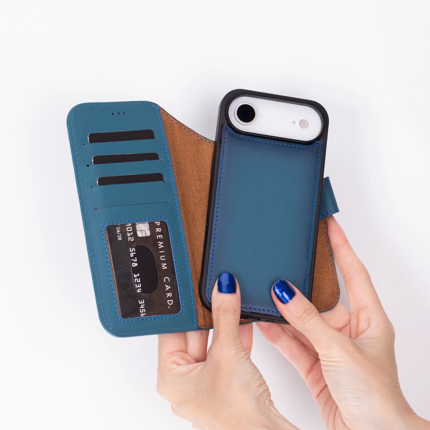 Magic iPhone 17 Air Detachable Leather Wallet Case