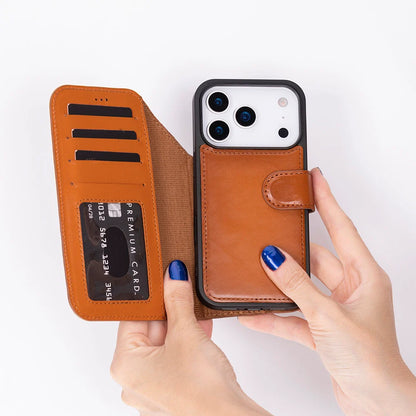 Magic iPhone 17 Pro Max Detachable Leather Wallet Case – Expanded Palette