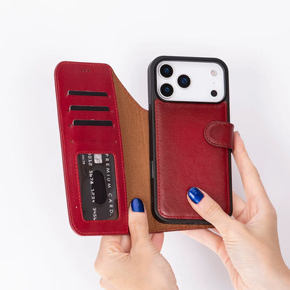 Magic iPhone 17 Pro Detachable Leather Wallet Case – Expanded Palette