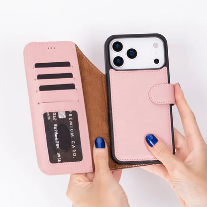 Magic iPhone 17 Pro Detachable Leather Wallet Case – Expanded Palette