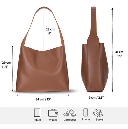 Stella Leather Tote Bag