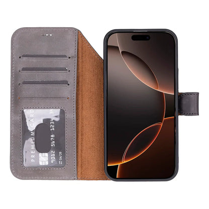 Magic iPhone 17 Pro Max Detachable Leather Wallet Case – Expanded Palette