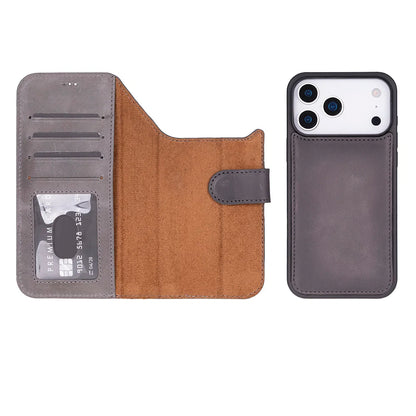 Magic iPhone 17 Pro Max Detachable Leather Wallet Case – Expanded Palette