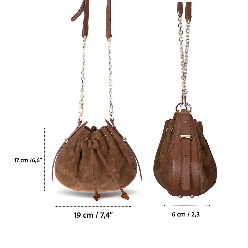 Valentina Women's Suede Leather Bag