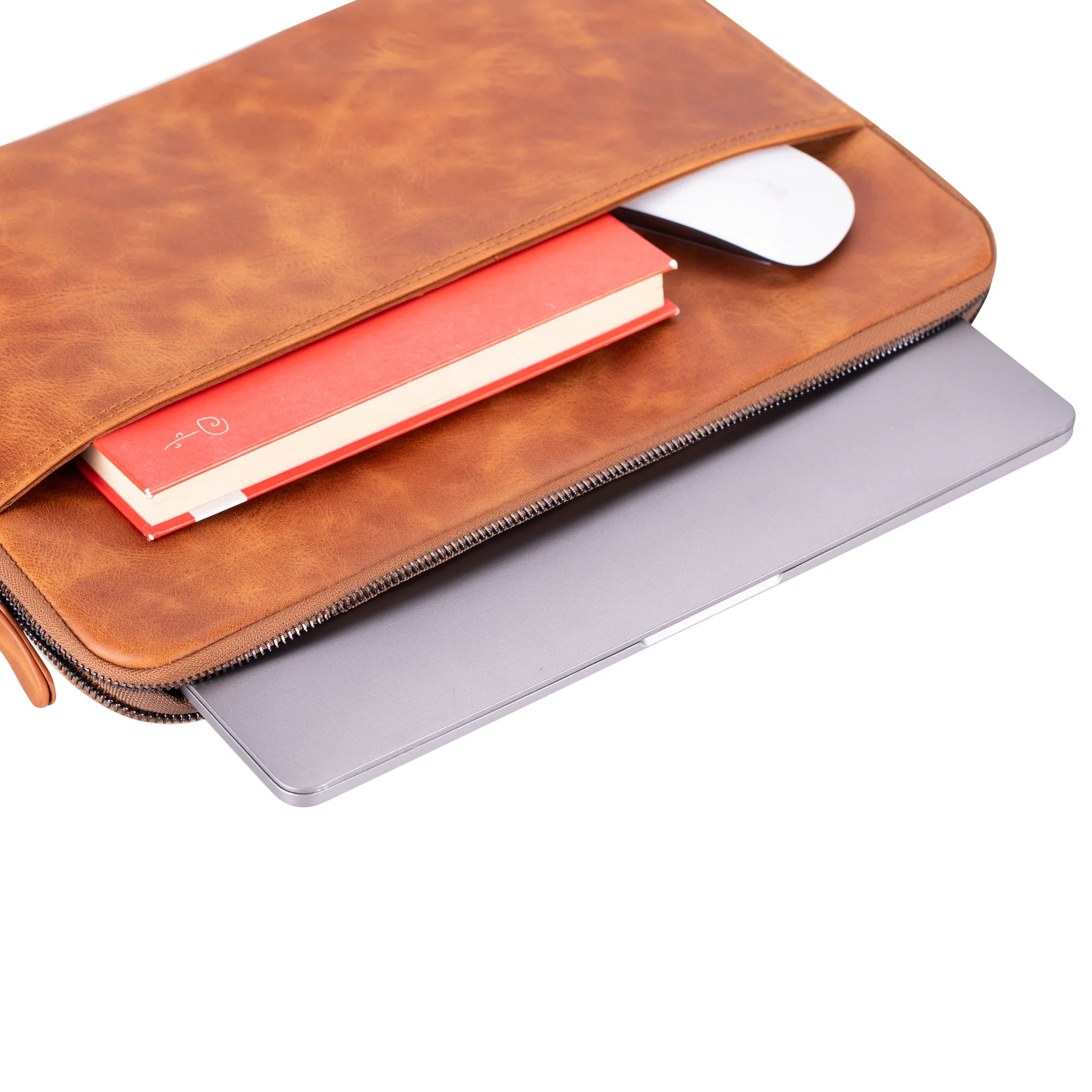 AWE Genuine Leather Sleeves Brown