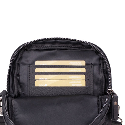 Solvix Leather Phone Crossbody Bag
