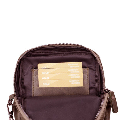 Solvix Leather Phone Crossbody Bag