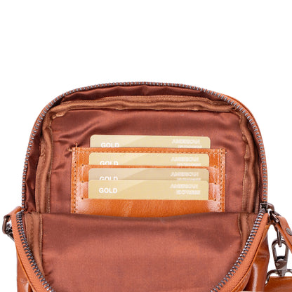 Solvix Leather Phone Crossbody Bag