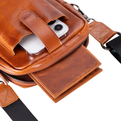 Pisa Leather Phone Crossbody Bag
