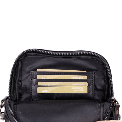 Solvix Leather Phone Crossbody Bag