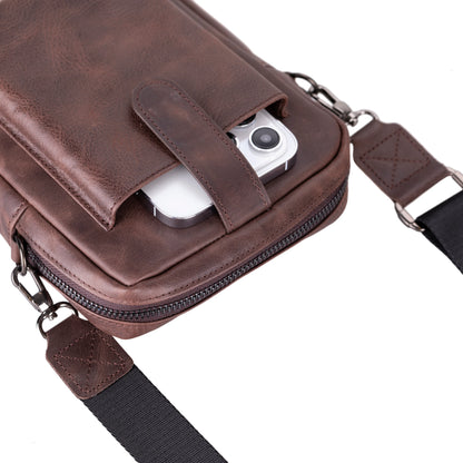 Solvix Leather Phone Crossbody Bag