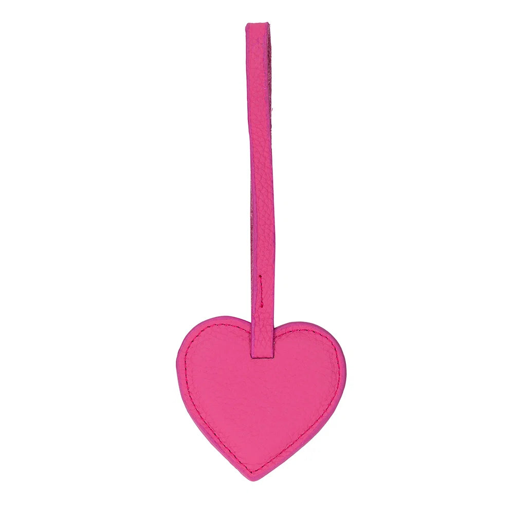 Heart Leather Bag Charm