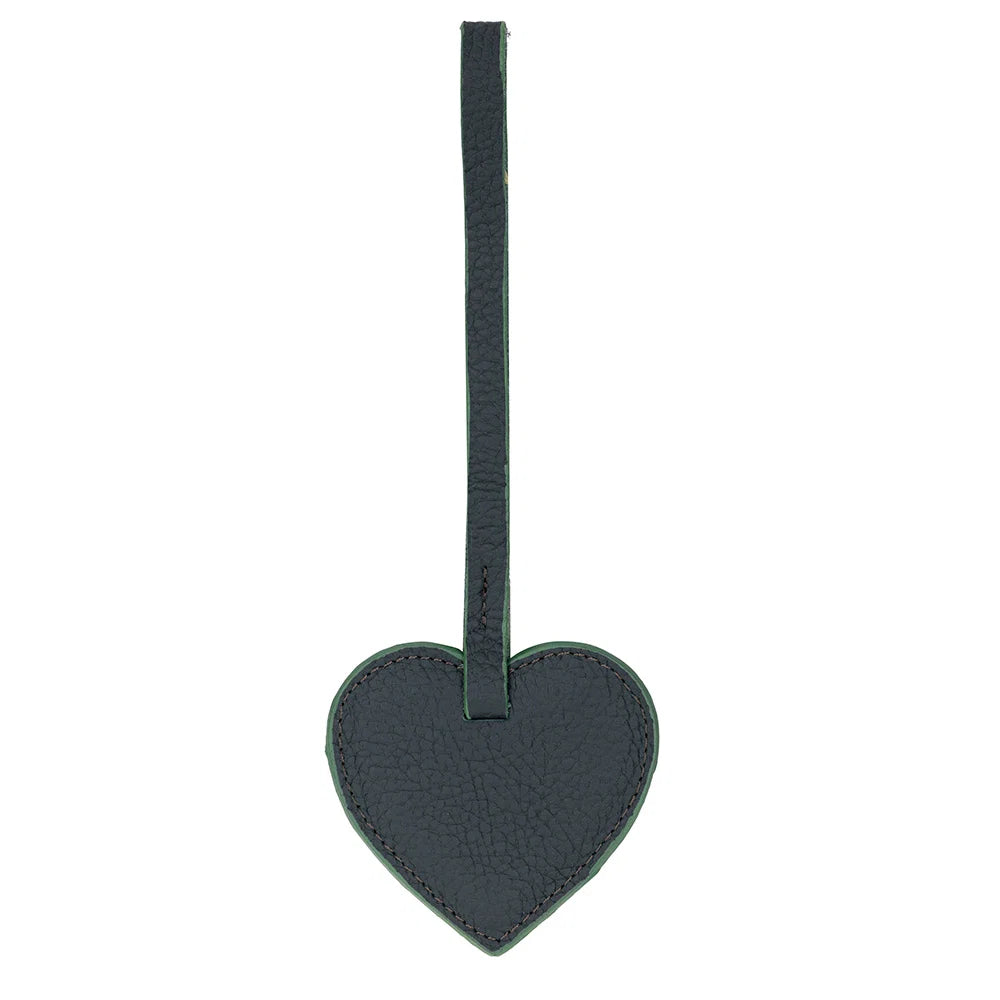 Heart Leather Bag Charm