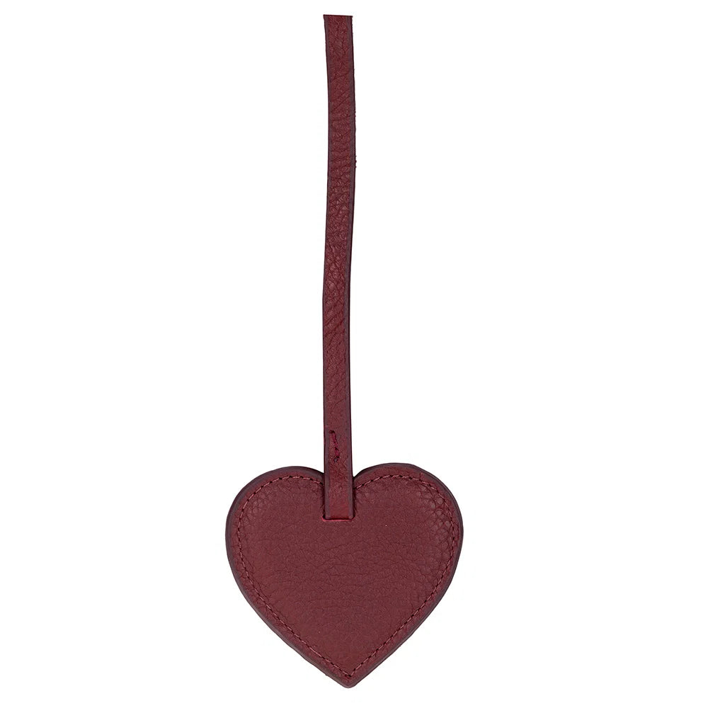 Heart Leather Bag Charm