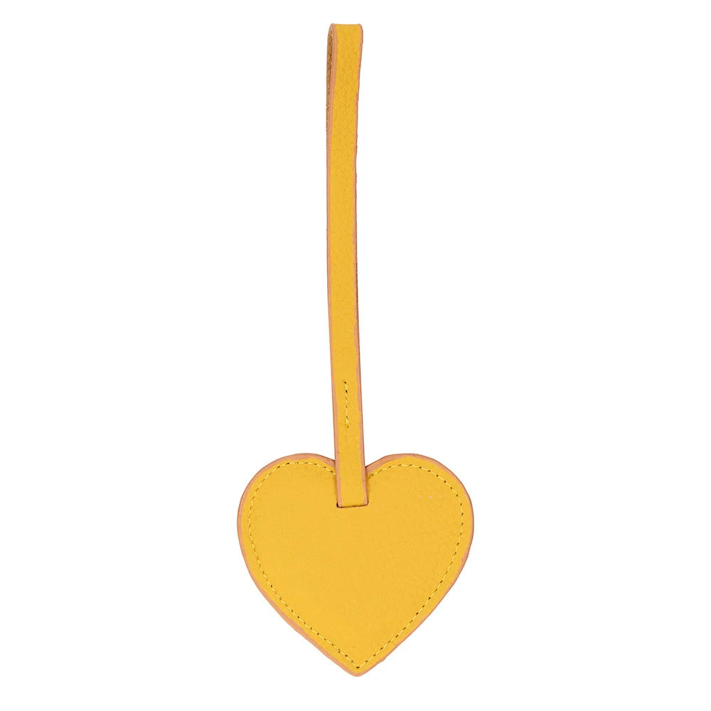 Heart Leather Bag Charm