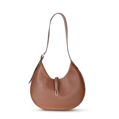Rosa Crescent Leather Shoulder Bag